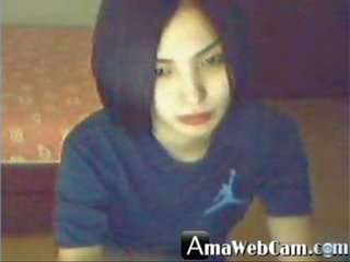 Yummy koreano dalagita, malibog sa webcam